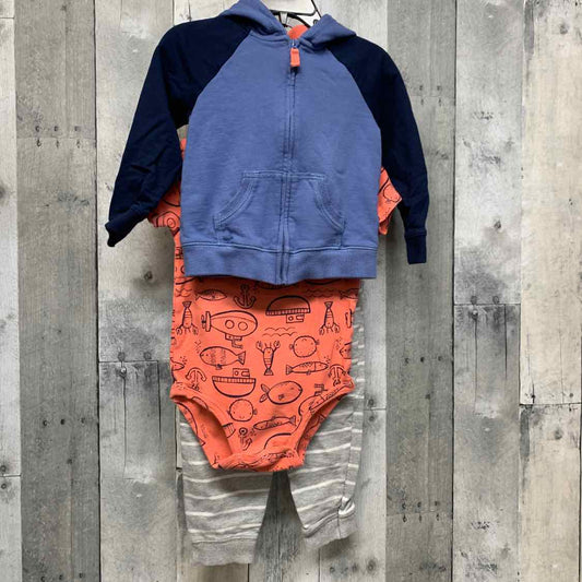 Size 24 Months Gray/Pink Carter's Shirt/Pants