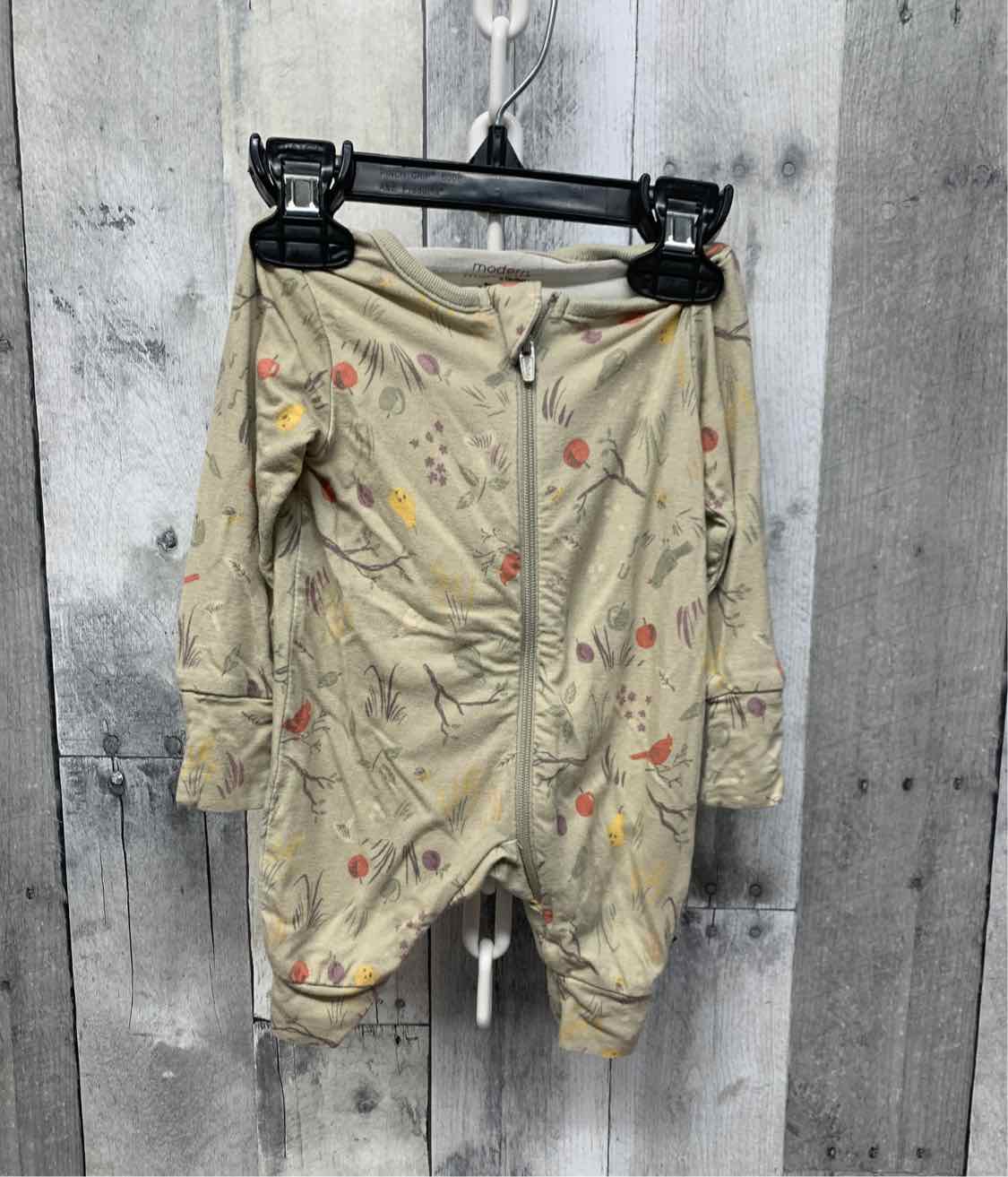 Size Newborn Green Modern Moments by Gerber Footy PJs