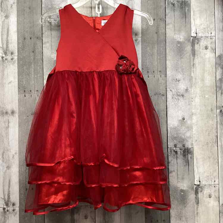 Size 7 Red B Brand Dress - Party