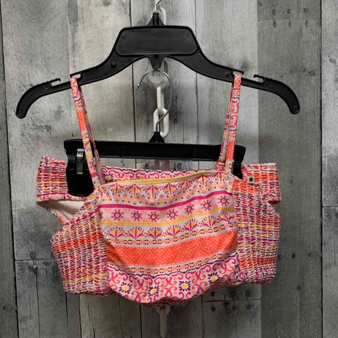 Size 12/14 Pink/Orange Lucky Brand Swim Suit - 2pc+