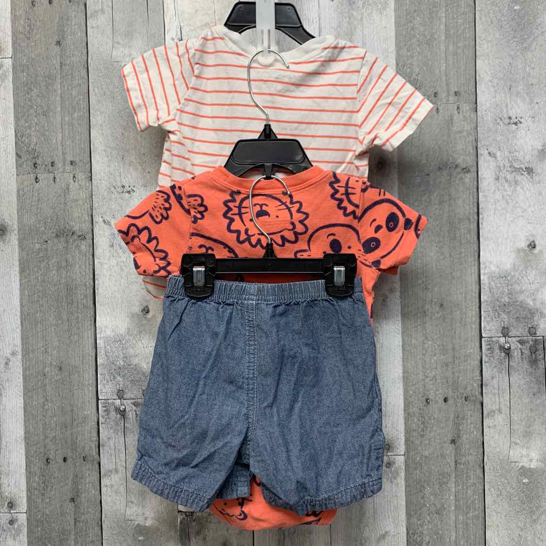 Size 24 Months Pink/Denim Carter's Shirt/Shorts