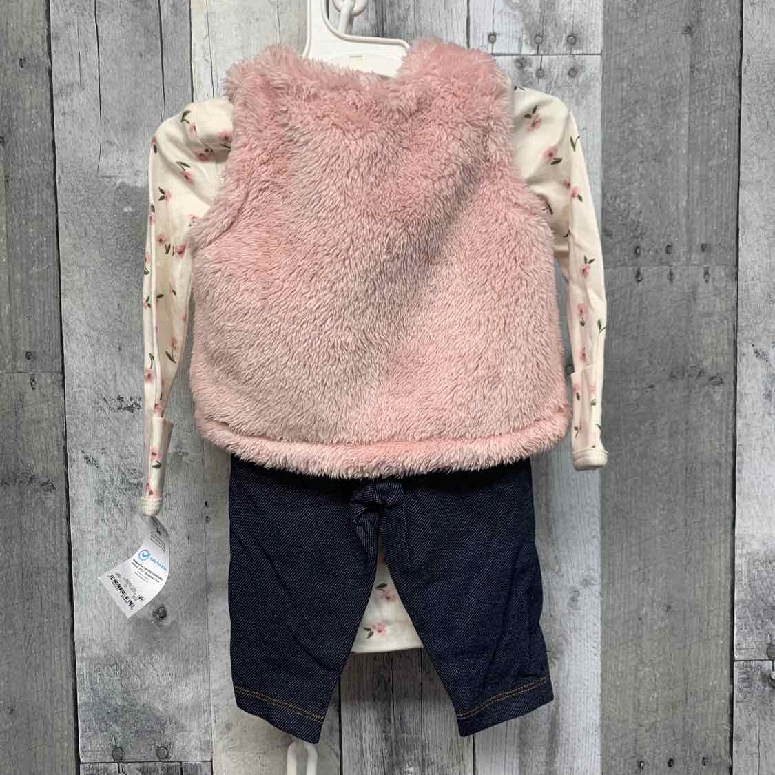 Size 3 Months Denim/White Just One You Shirt/Pants