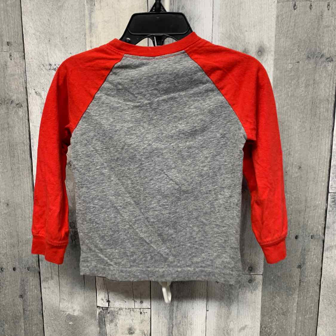 Size 24 Months Gray/Red Carter's Long Sleeve Shirt