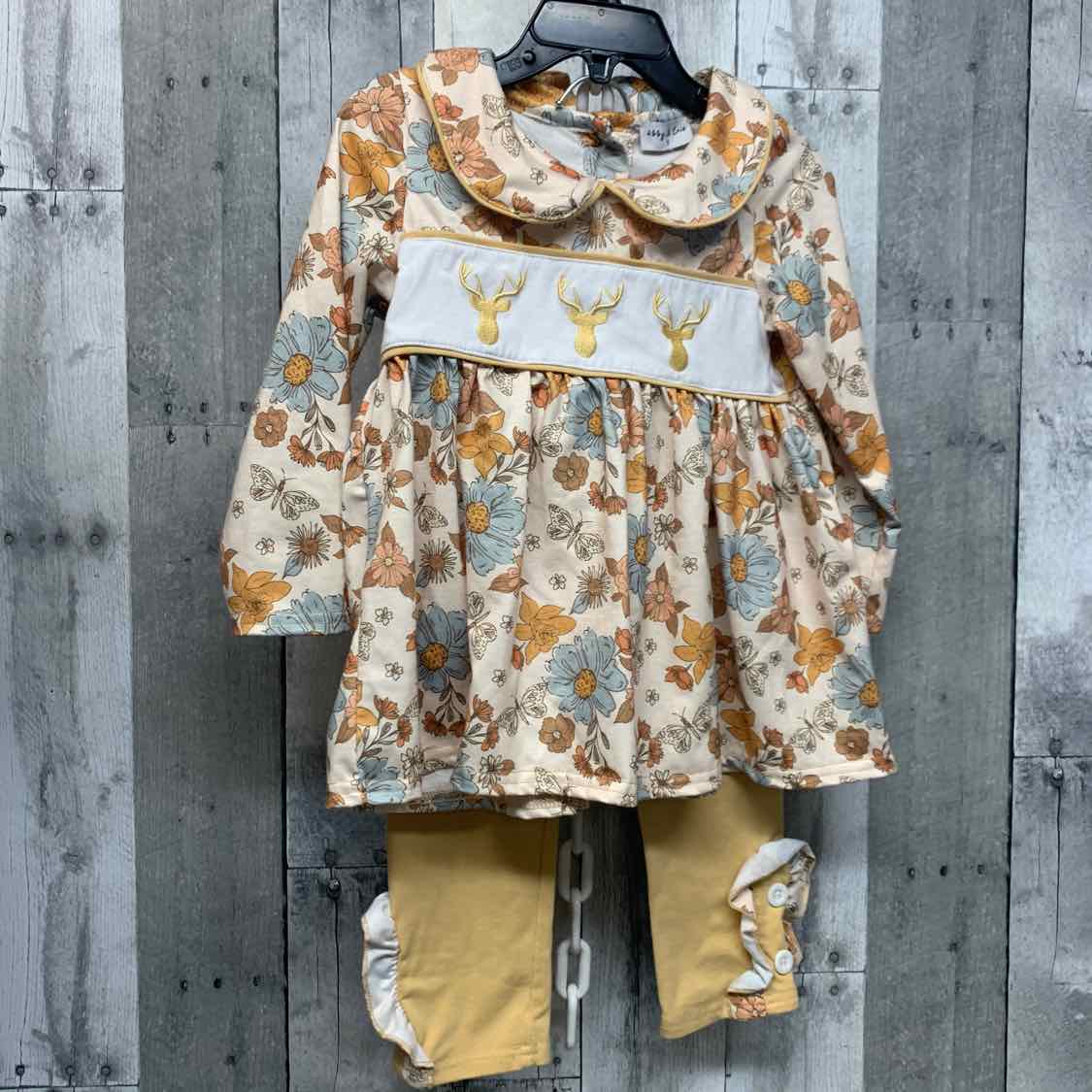 Size 2 Tan/Brown Boutique Brand Shirt/Pants