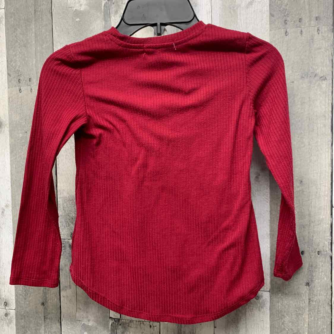 Size 5 Burgundy/Gold Young Hearts Long Sleeve Shirt