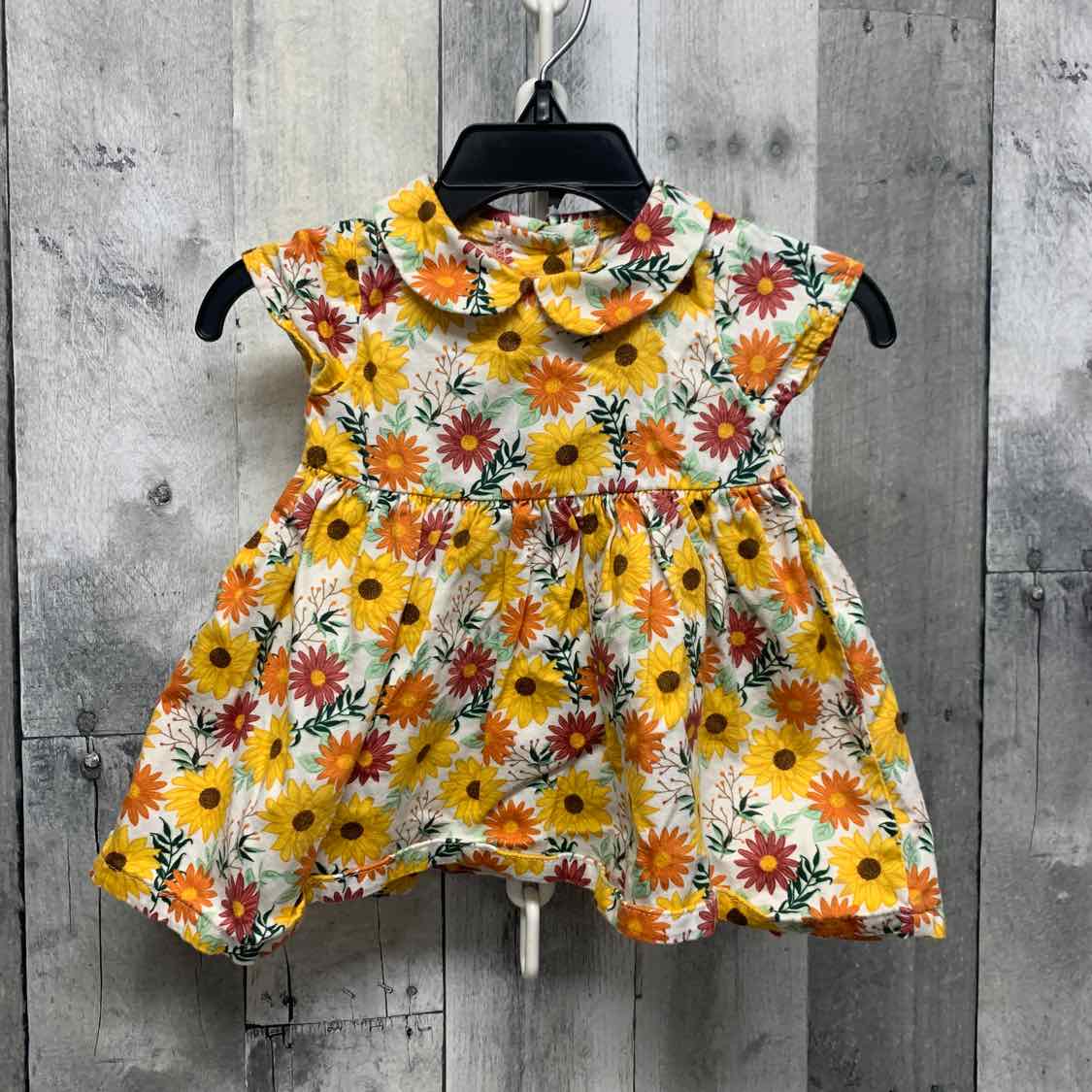 Size 6 Months Yellow Floral Print Goodlad Dress