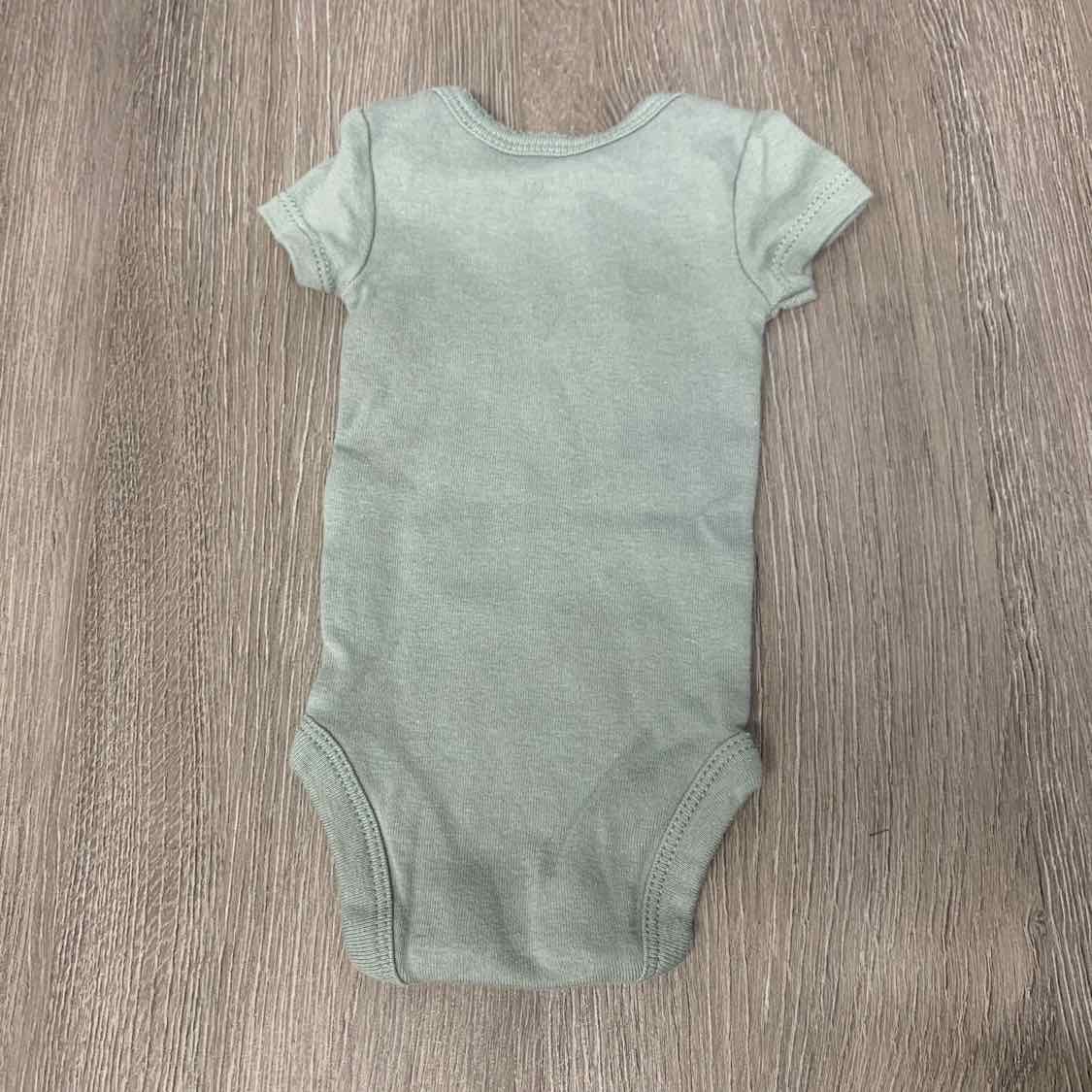 Size Preemie Green Carter's Bodysuit