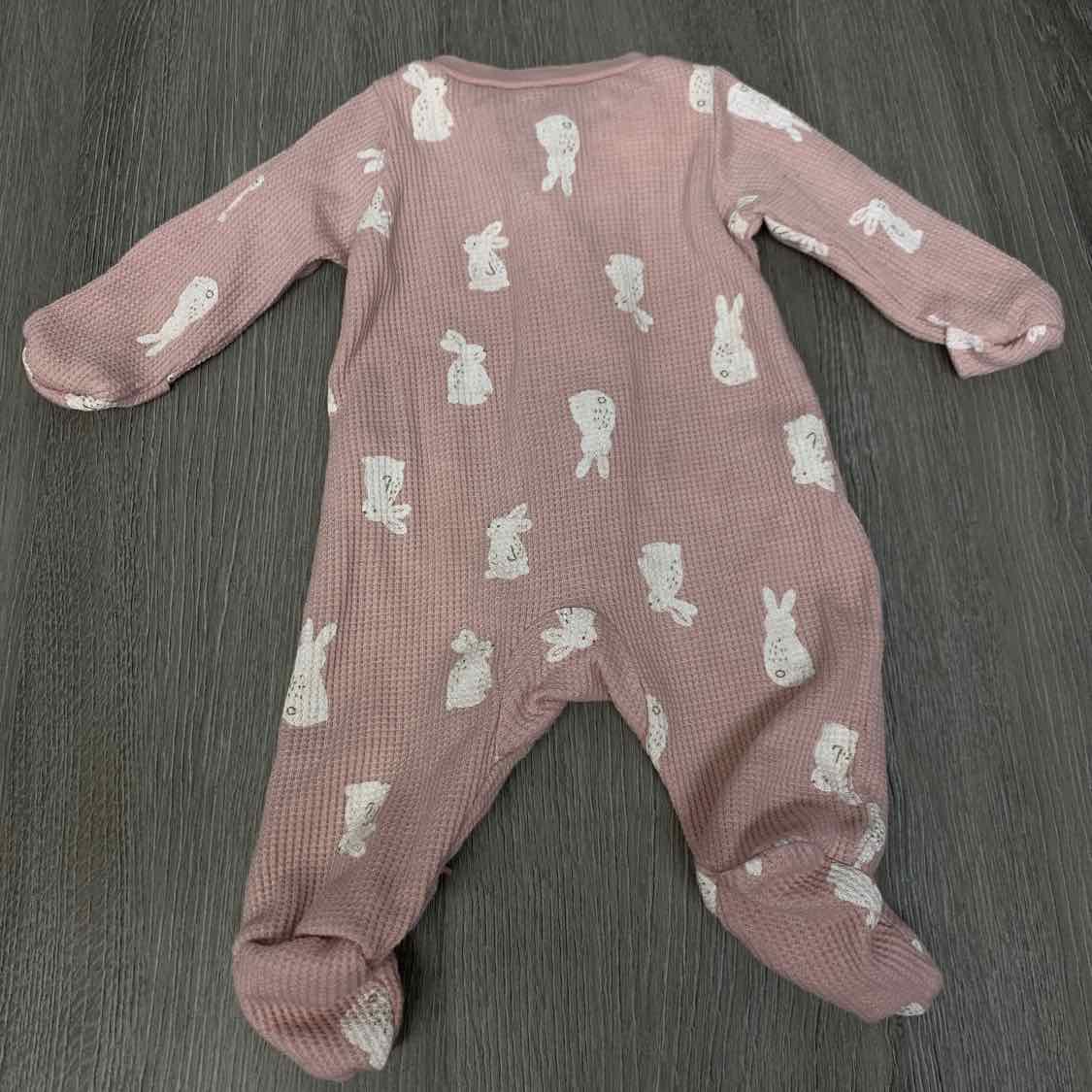 Size Preemie Pink Graphic Carter's Footy PJs