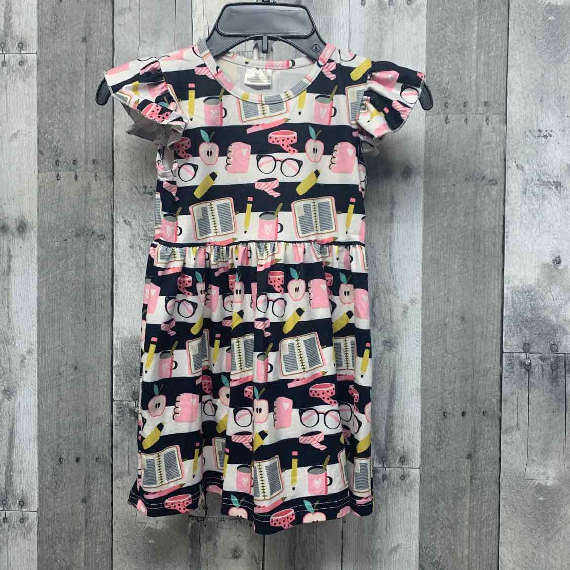 Size 3T White/Black Boutique Brand Dress