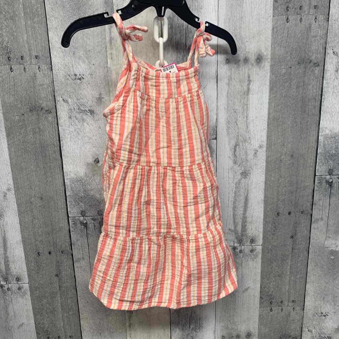 Size 2T Pink/White Cat & Jack Dress