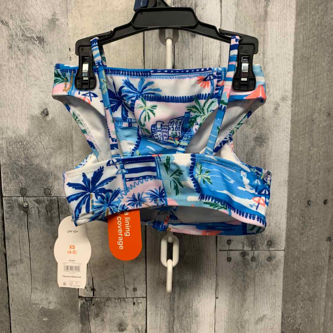 Size 4/5 White/Blue Wonder Nation Swim Suit - 2pc+ - OodlesCB