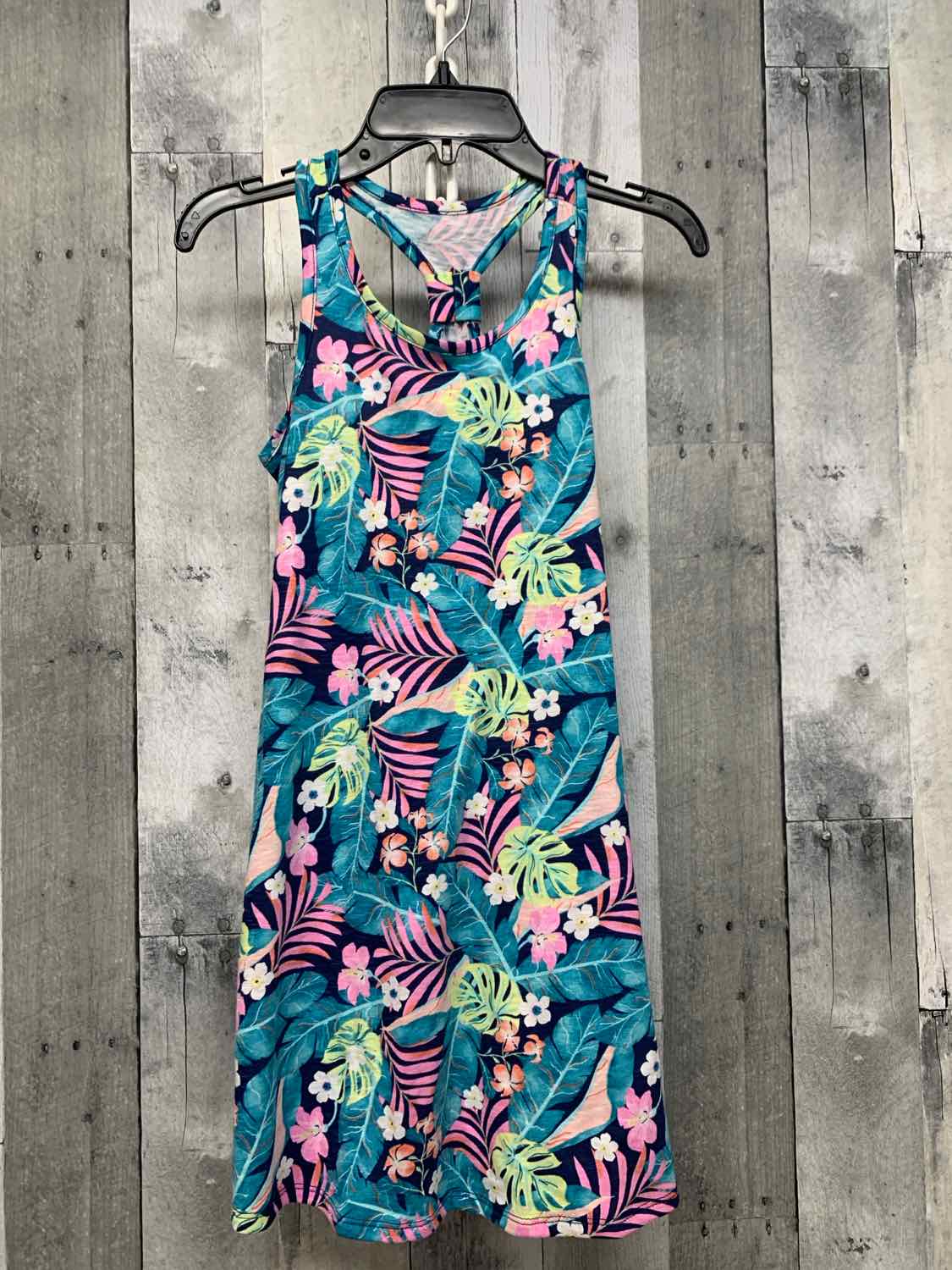 Size 8 Teal/Pink SO Dress - Knit