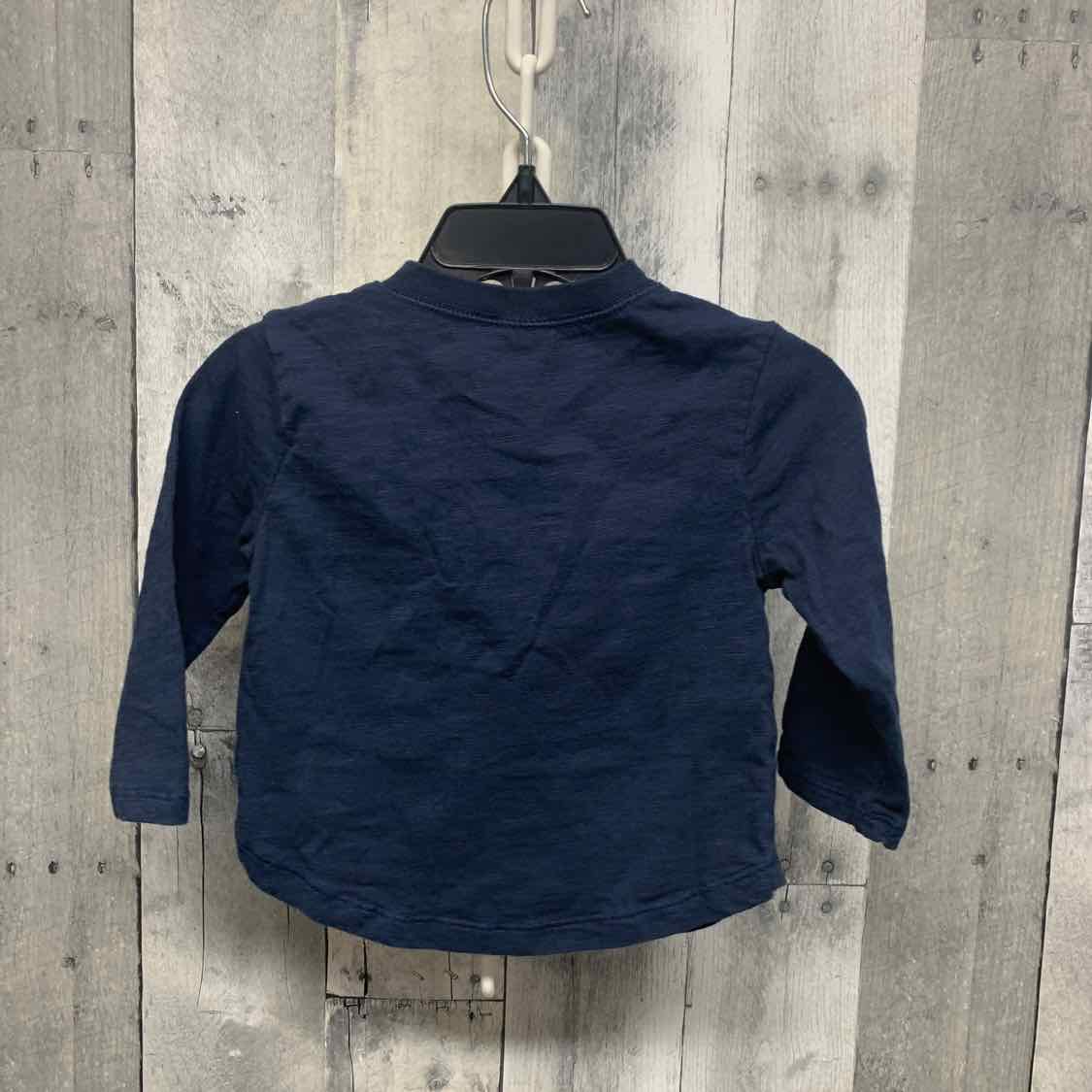 Size 18 Months Navy Gerber Long Sleeve Shirt