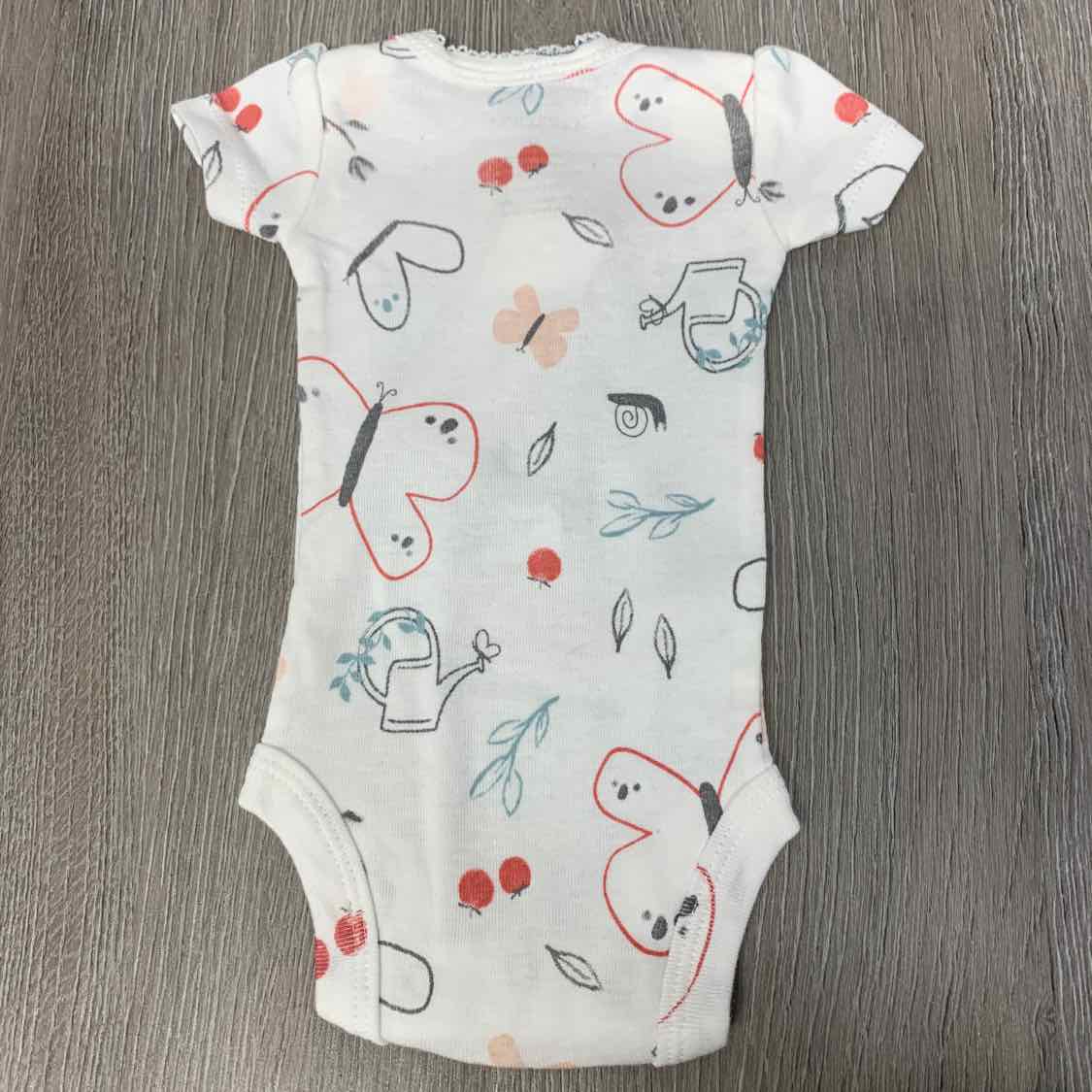Size Preemie White Carter's Bodysuit