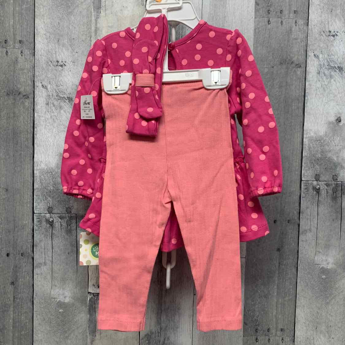 Size 12 Months Pink Little Me Shirt/Leggings