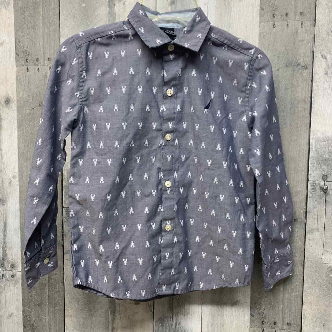 Size 7 Blue Print Nautica LS Button Up
