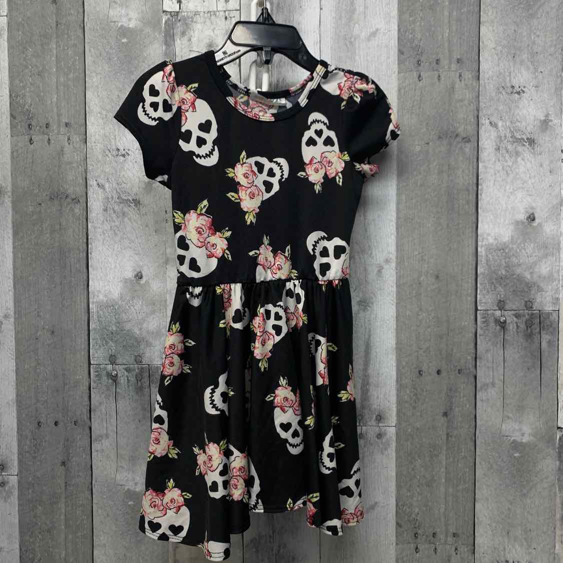 Size 2T Black Print Dot Dot Smile Dress - OodlesCB