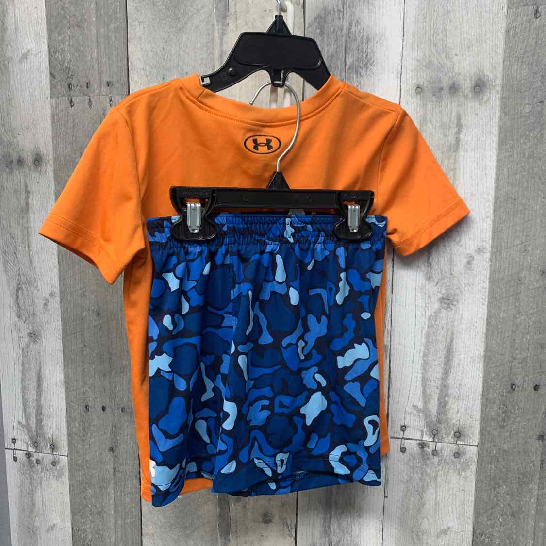 Size 3T Orange/Blue Sport Brand Shirt/Shorts