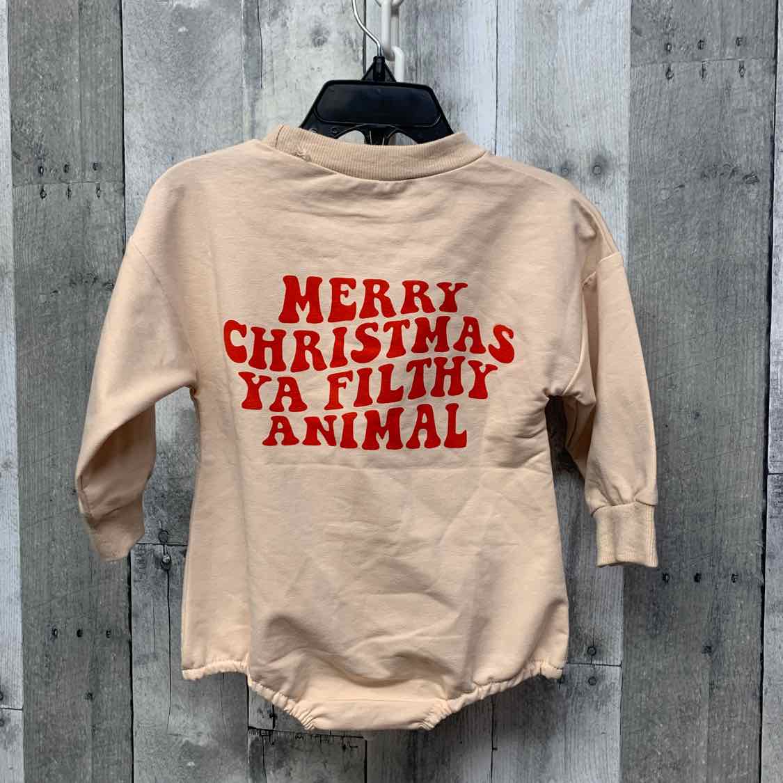 Size 12 Months Tan Print Mid Brand Romper