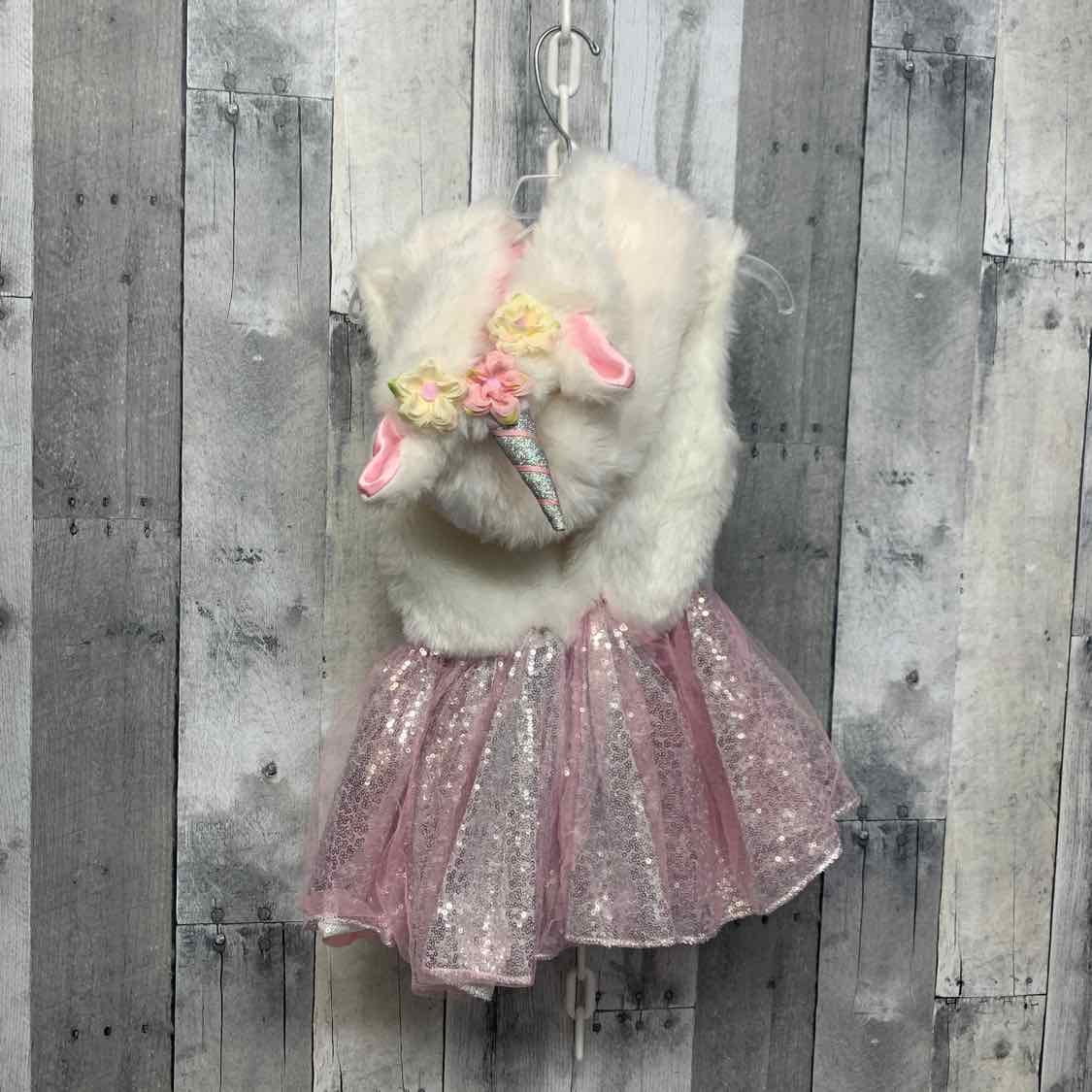 Size 3T White/Pink B Brand Dress