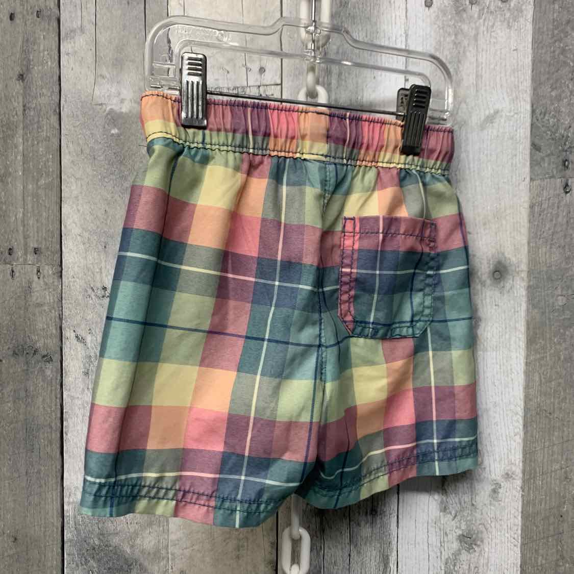 Size 2T Green/Pink Old Navy Swim Trunks