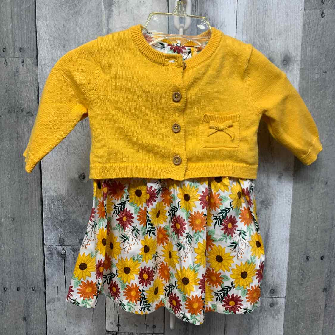 Size 6 Months Yellow Goodlad 2pc Dress