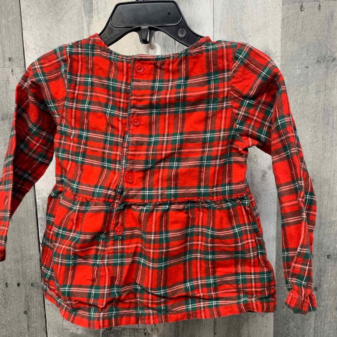 Size 24 Months Red/Green Carter's Long Sleeve Shirt
