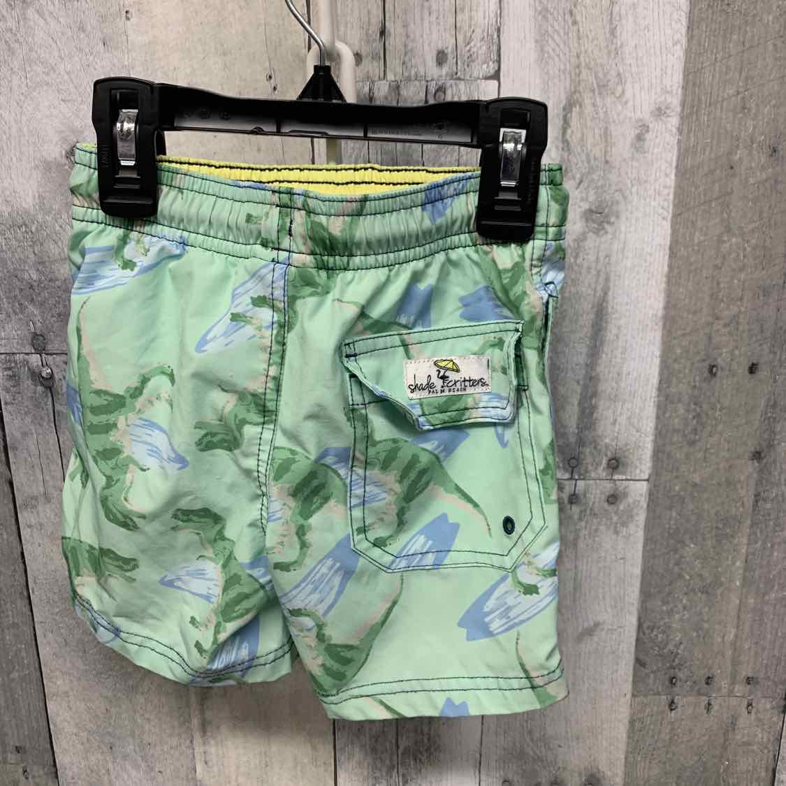 Size 2T Green Animal Print B Brand Swim Trunks