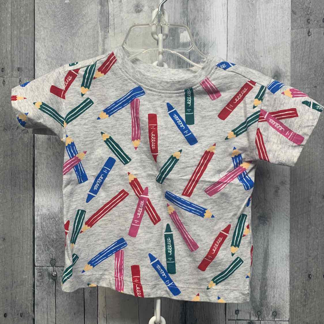 Size 12-18 Months Gray Print Old Navy T Shirt