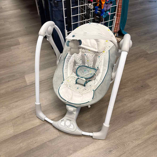 Ingenuity Gray/Teal Travel Swing
