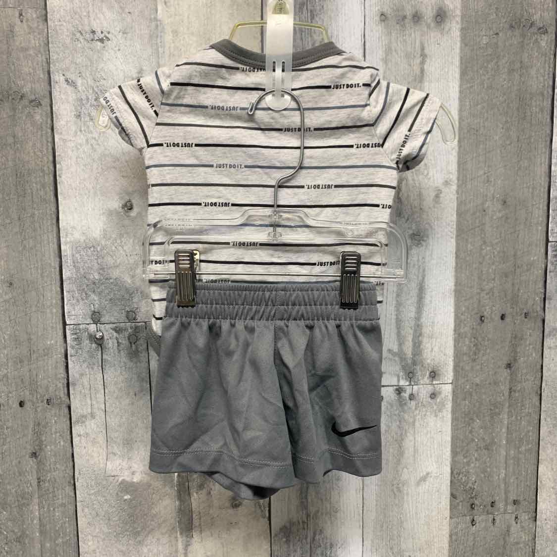 Size 3 Months Gray Sport Brand Shirt/Shorts - OodlesCB