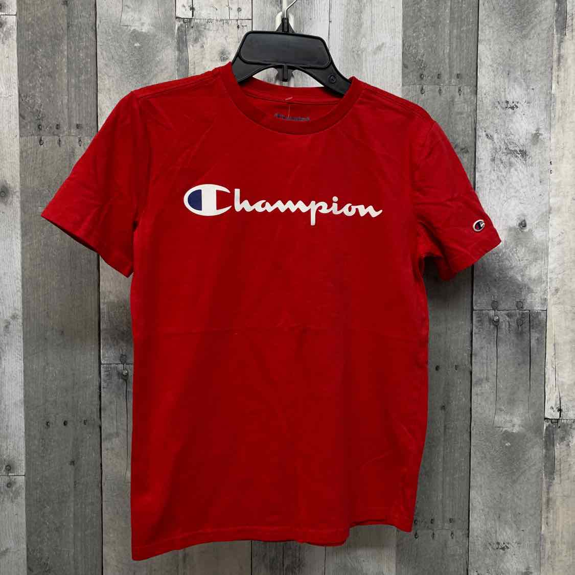 Size 10/12 Red Graphic Champion T Shirt