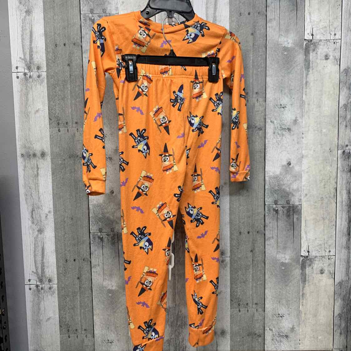 Size 8 Orange Print Disney 2pc PJs