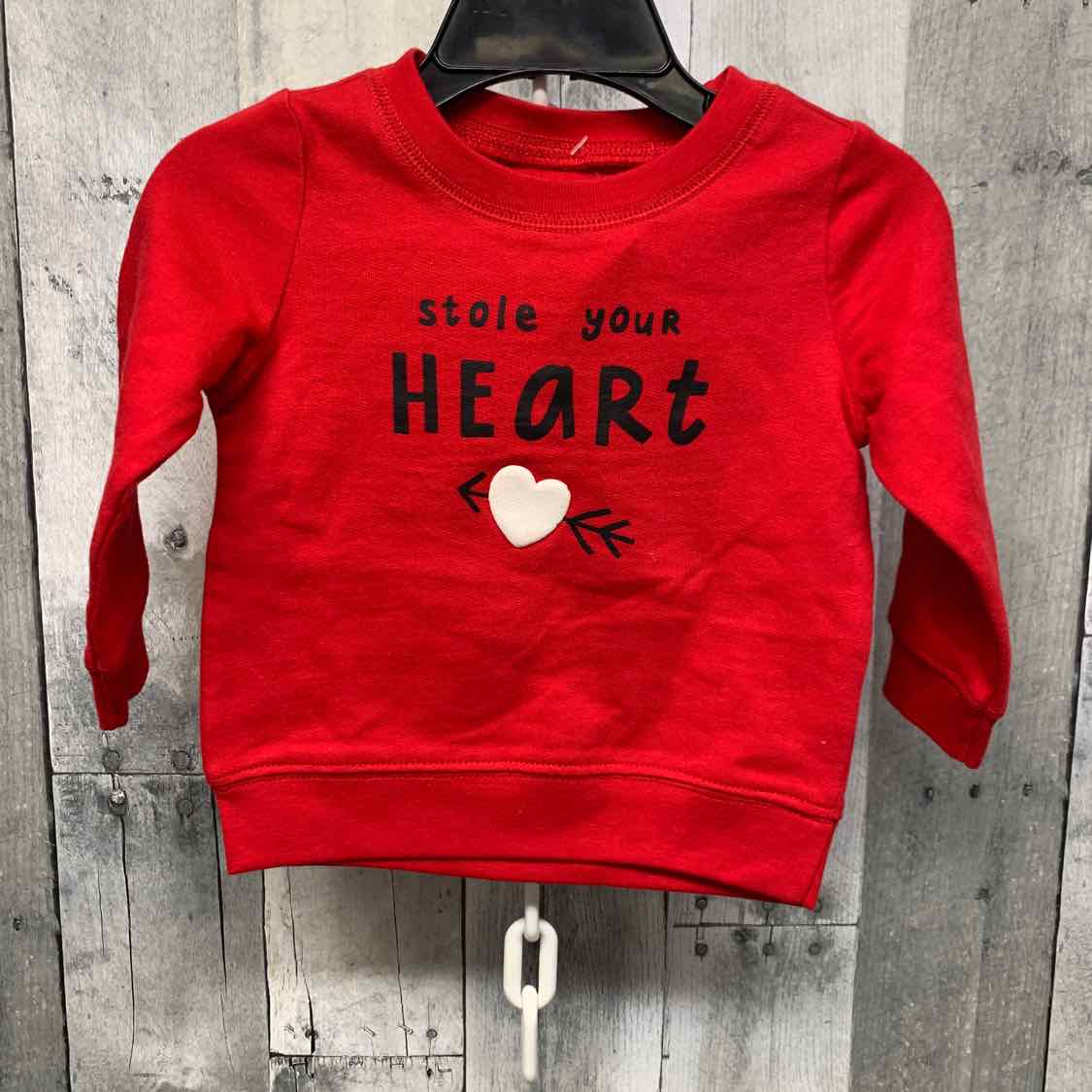 Size 9 Months Red Carter's Long Sleeve Shirt