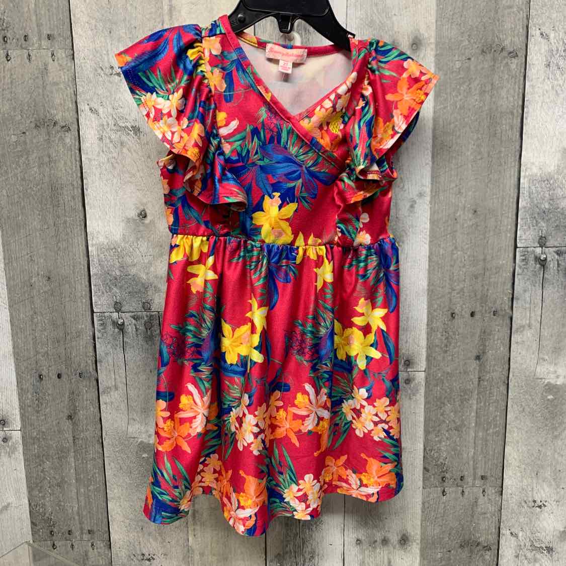 Size 2T Pink Floral Print Tommy Bahama Dress