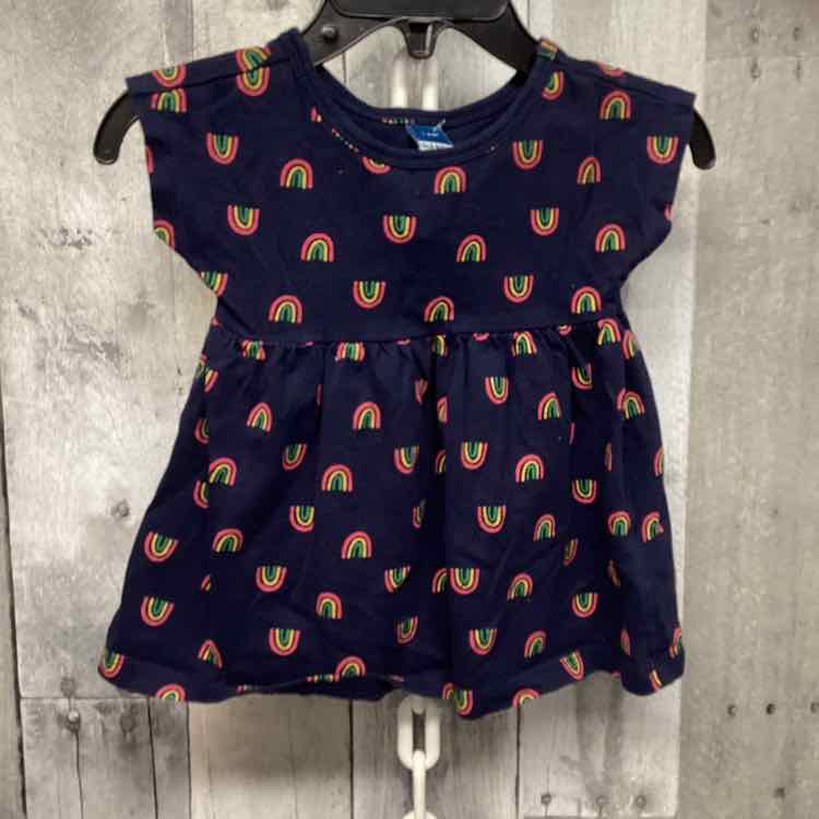 Size 3-6 Months Navy/Pink Old Navy Dress - Knit - OodlesCB