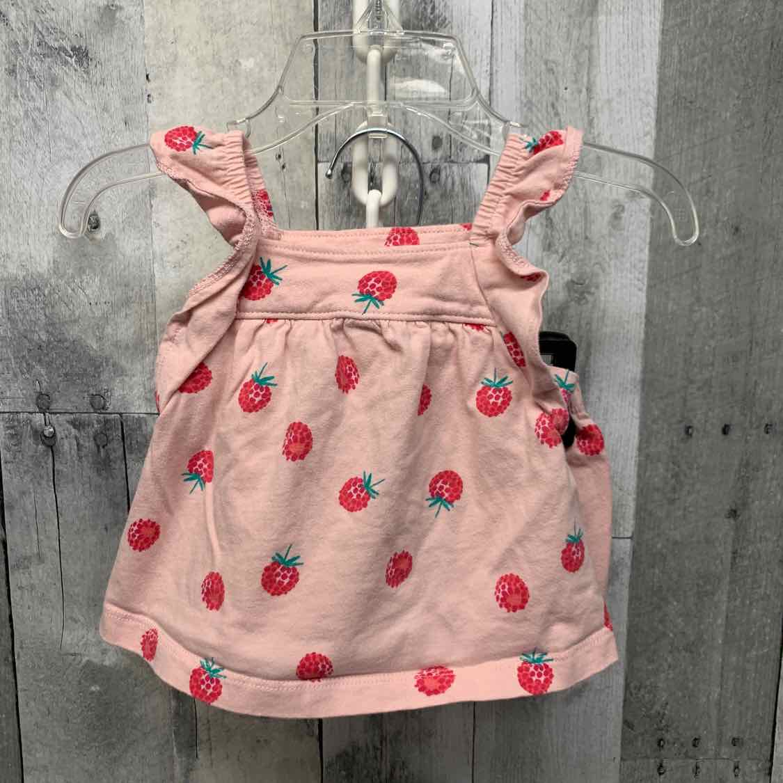 Size 6 Months Pink Print Just One You Shirt/Shorts
