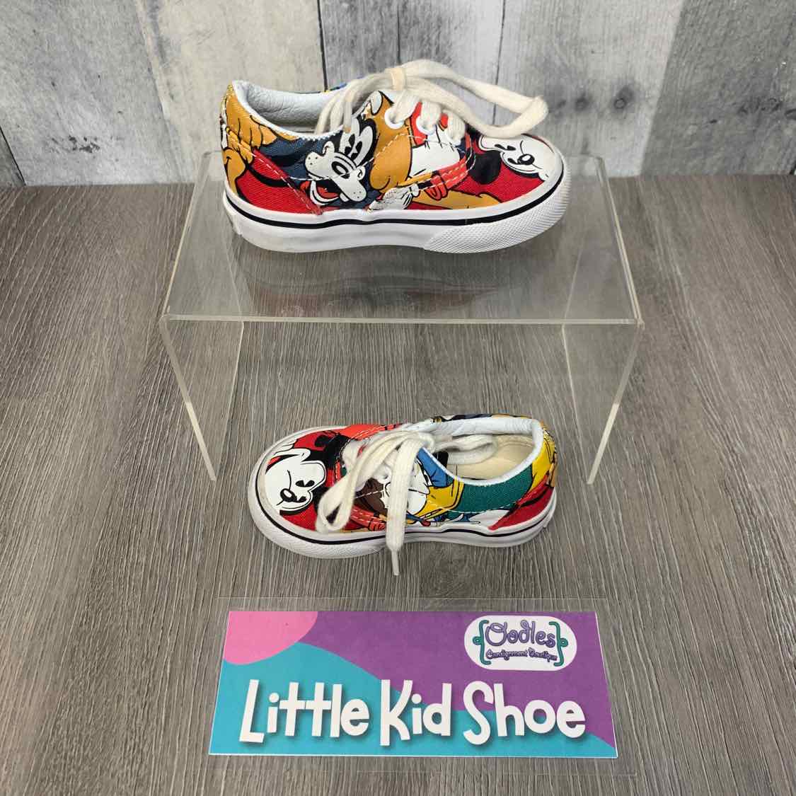 Size 4 Red/Green Vans Sneakers