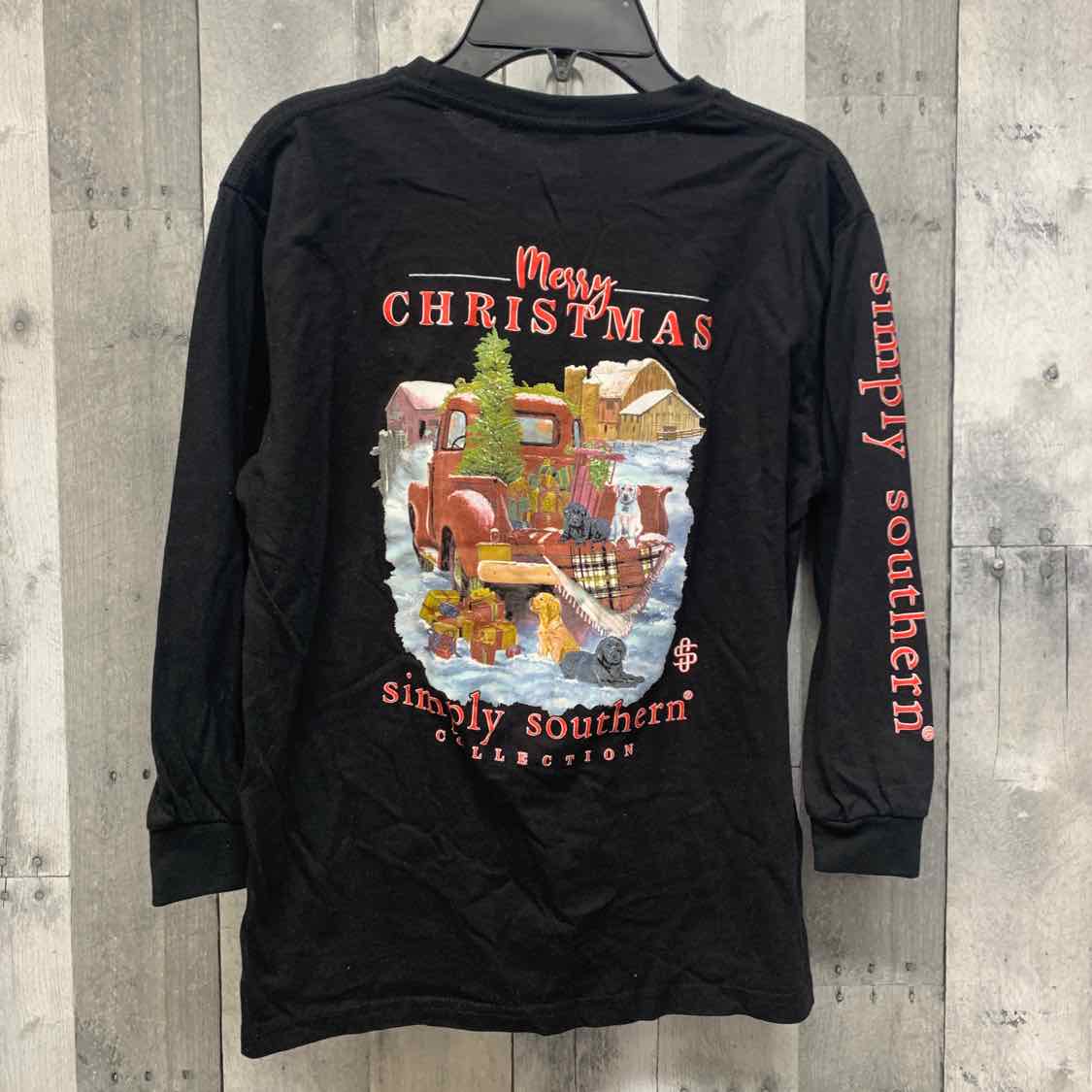 Size Medium Black Simply Southern Long Sleeve Shirt