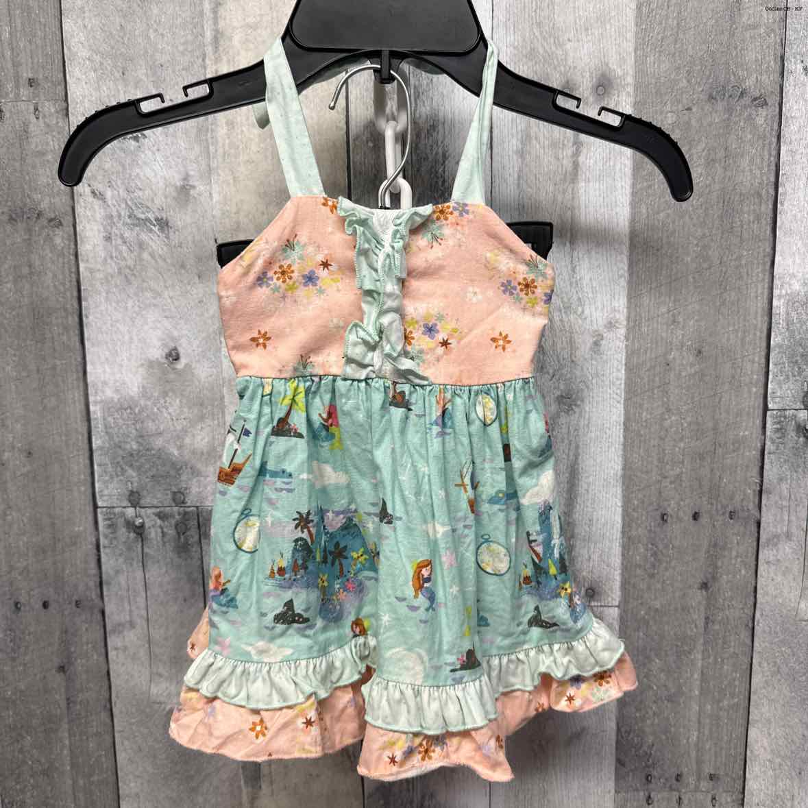 Size 6-9 Months Blue/Pink Boutique Brand Dress