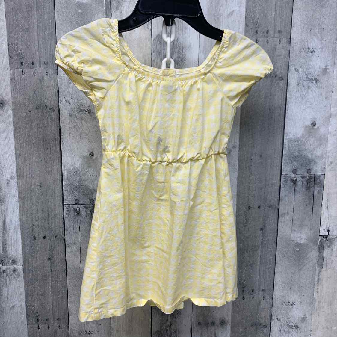 Size 4T Yellow/White B Brand Dress