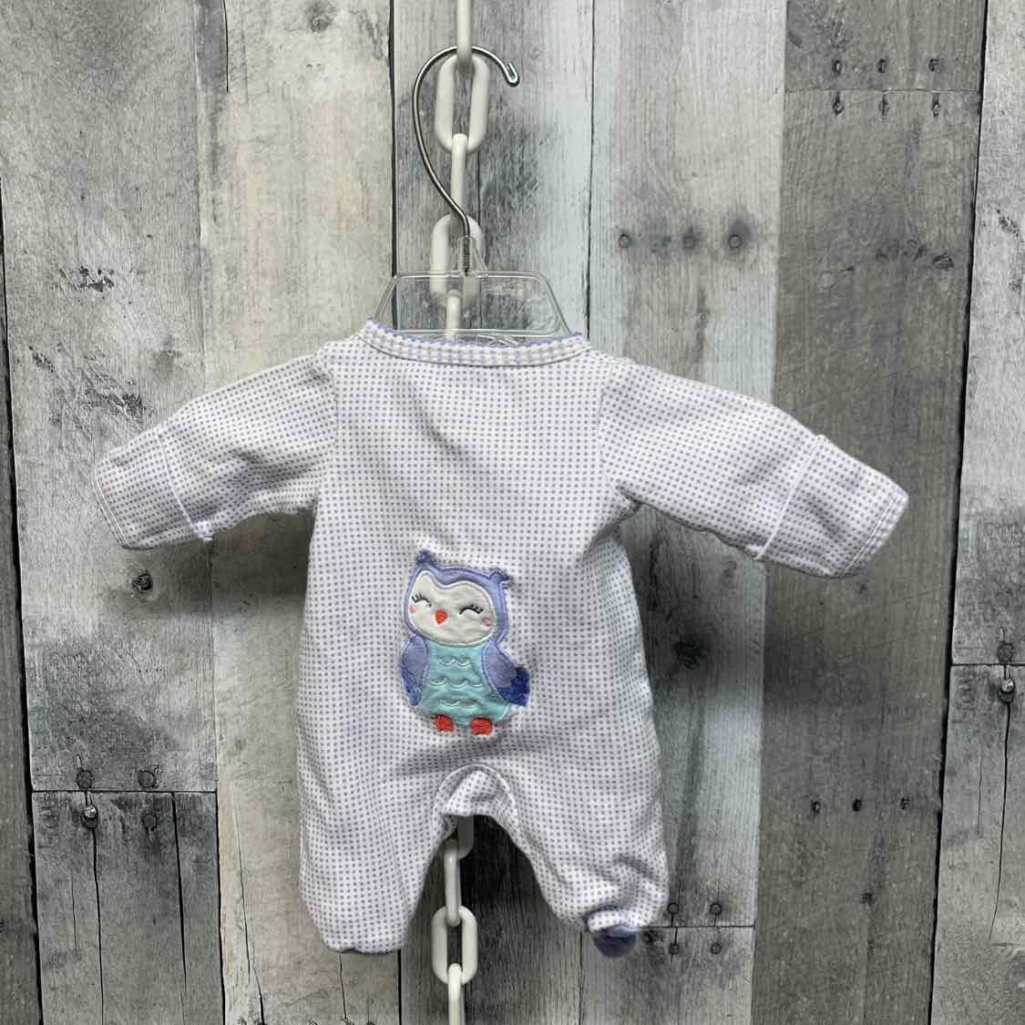 Size Preemie Blue Print Carter's Footy PJs