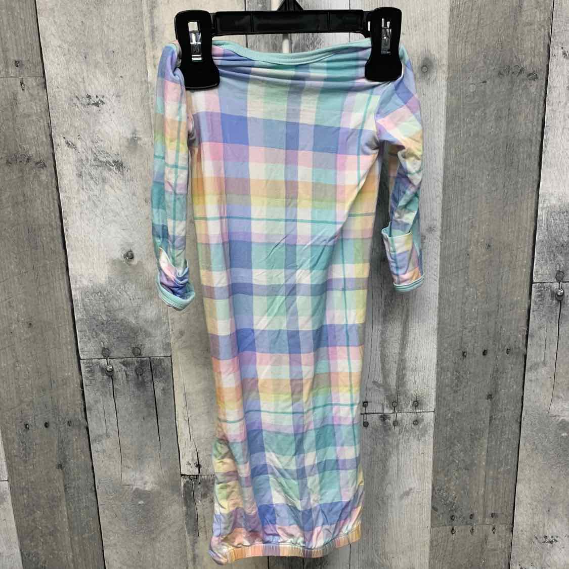 Size Newborn Blue Plaid Little Sleepies Layette