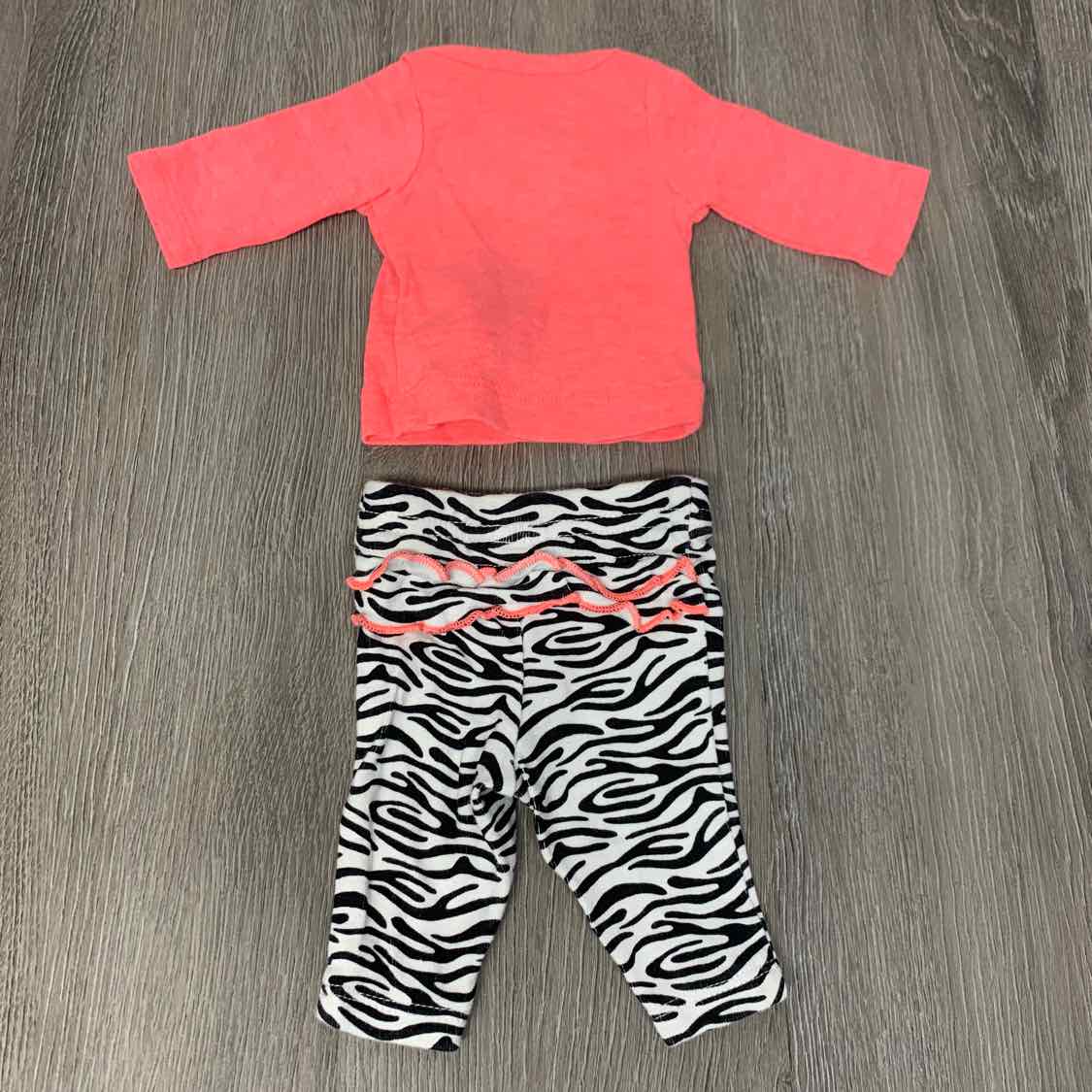 Size Preemie Pink/Black Child of Mine Shirt/Pants