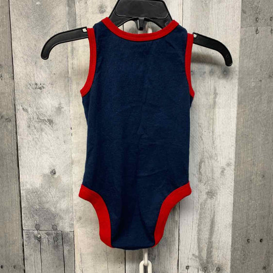 Size 3-6 Months Red/White/Blue Holiday Brands Bodysuit