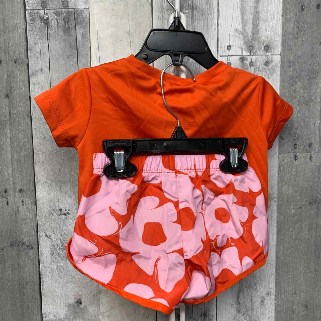 Size 12 Months Red/Pink Sport Brand Shirt/Shorts