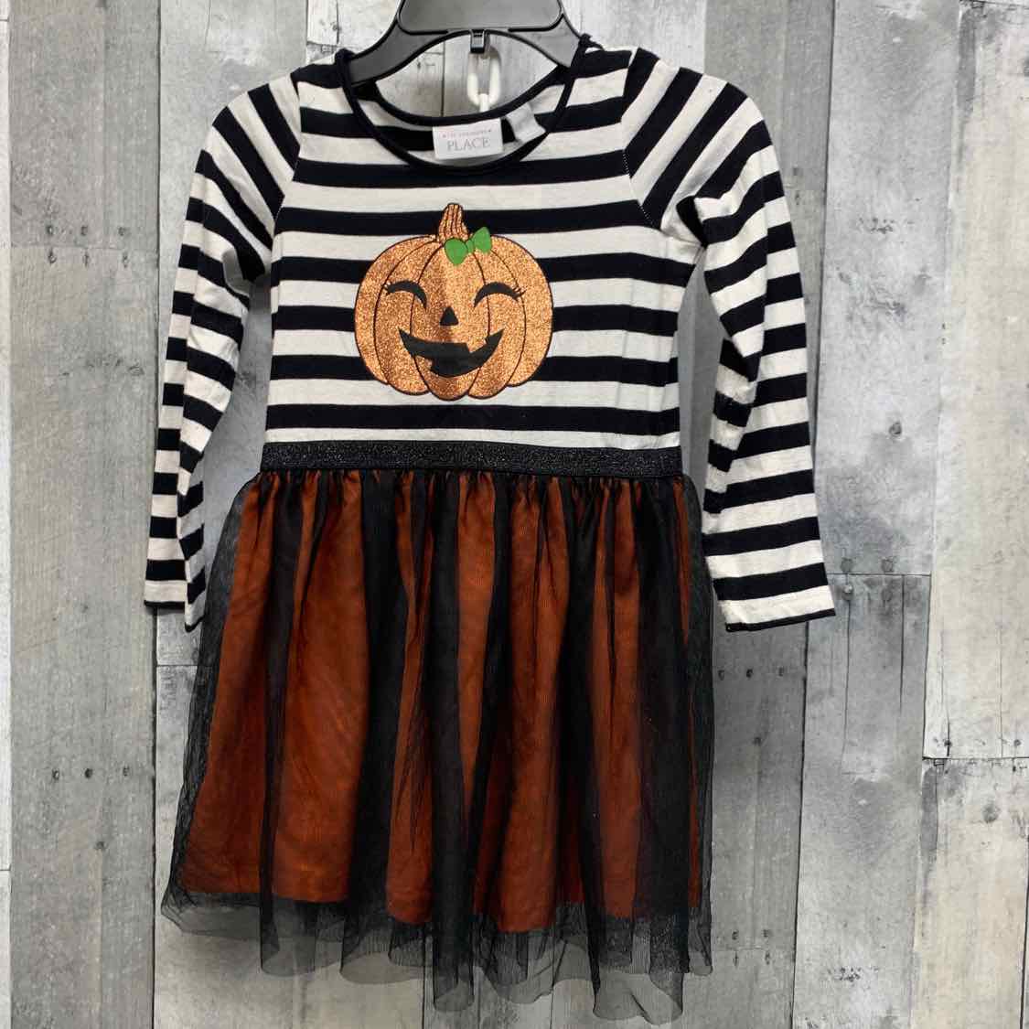 Size 5T Black/White Children's Place LS Dress