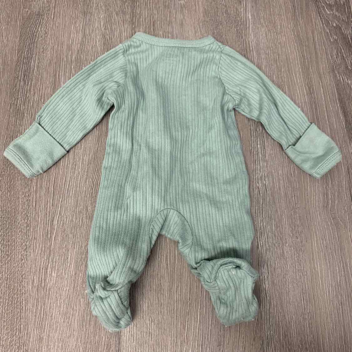 Size Preemie Green Wonder Nation Footy PJs