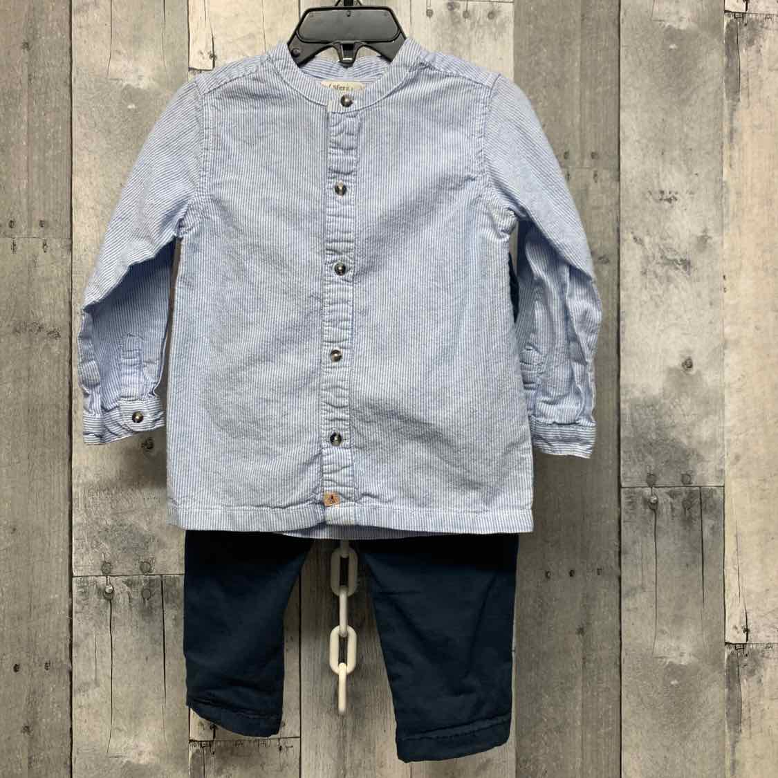 Size 2/3 Blue/Navy B Brand Shirt/Pants