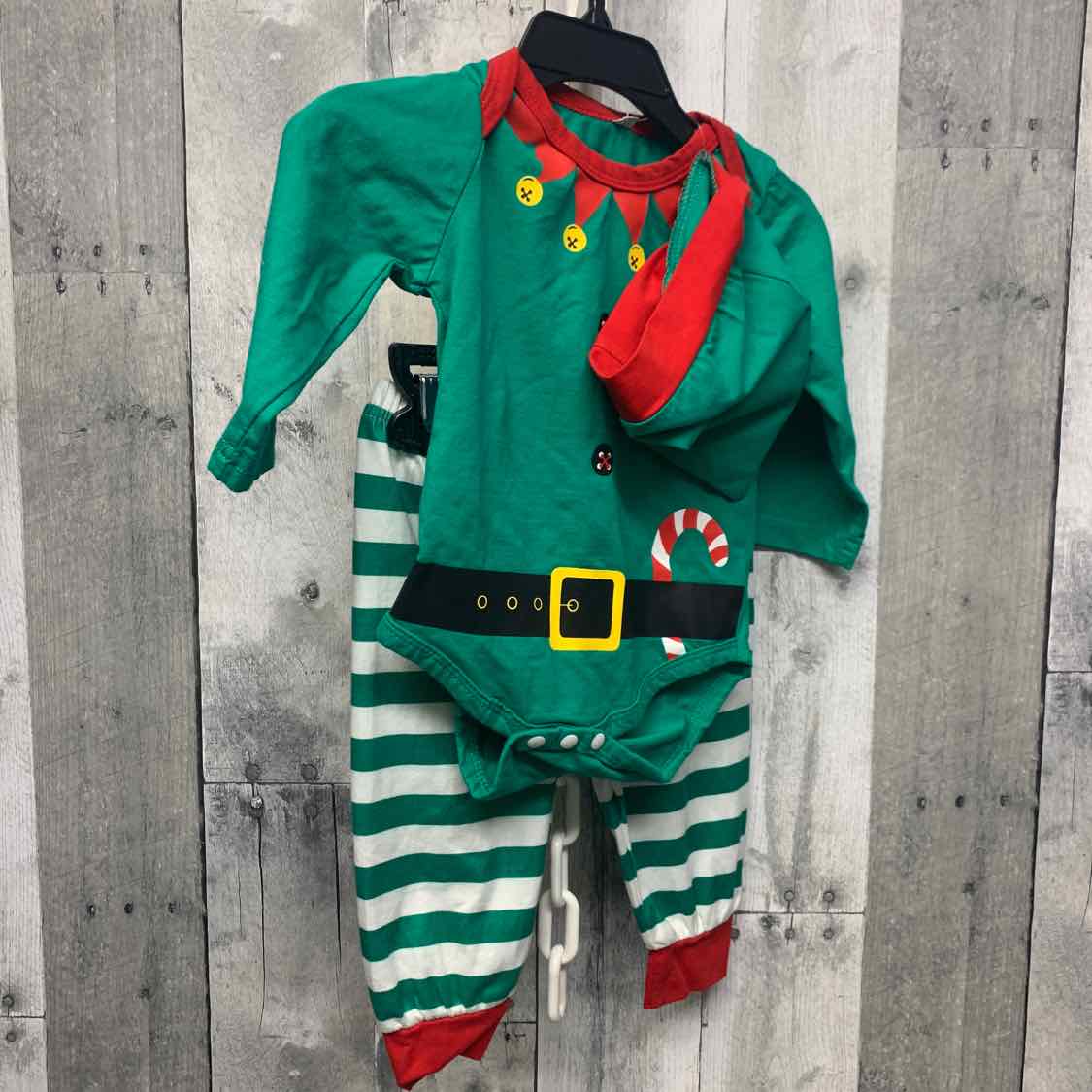 Size 0-3 Months Green/Red B Brand Shirt/Pants